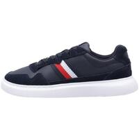 Chaussures Homme Baskets basses Tommy Hilfiger LIGHTWEIGHT LEATHER MIX CUP Marine