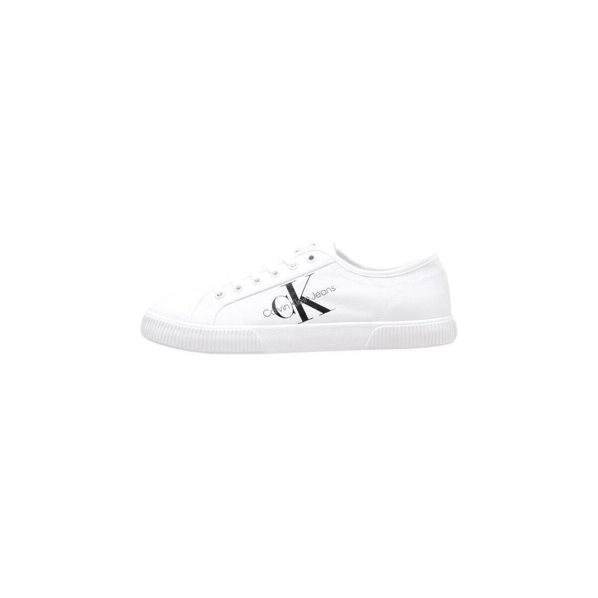 Chaussures Homme Calvin Klein Klänning Logo Tape Strappy ESSENTIAL VULCANIZED 1 Blanc