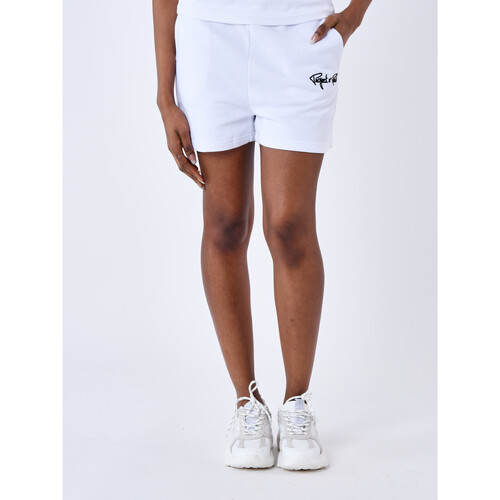 Vêtements Femme Shorts / Bermudas Tee Shirt F202101 Short F234101 Blanc