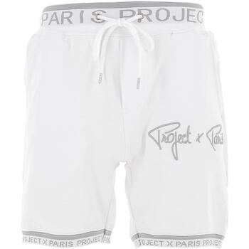 Vêtements Homme striped Shorts / Bermudas Project X Paris Short Blanc
