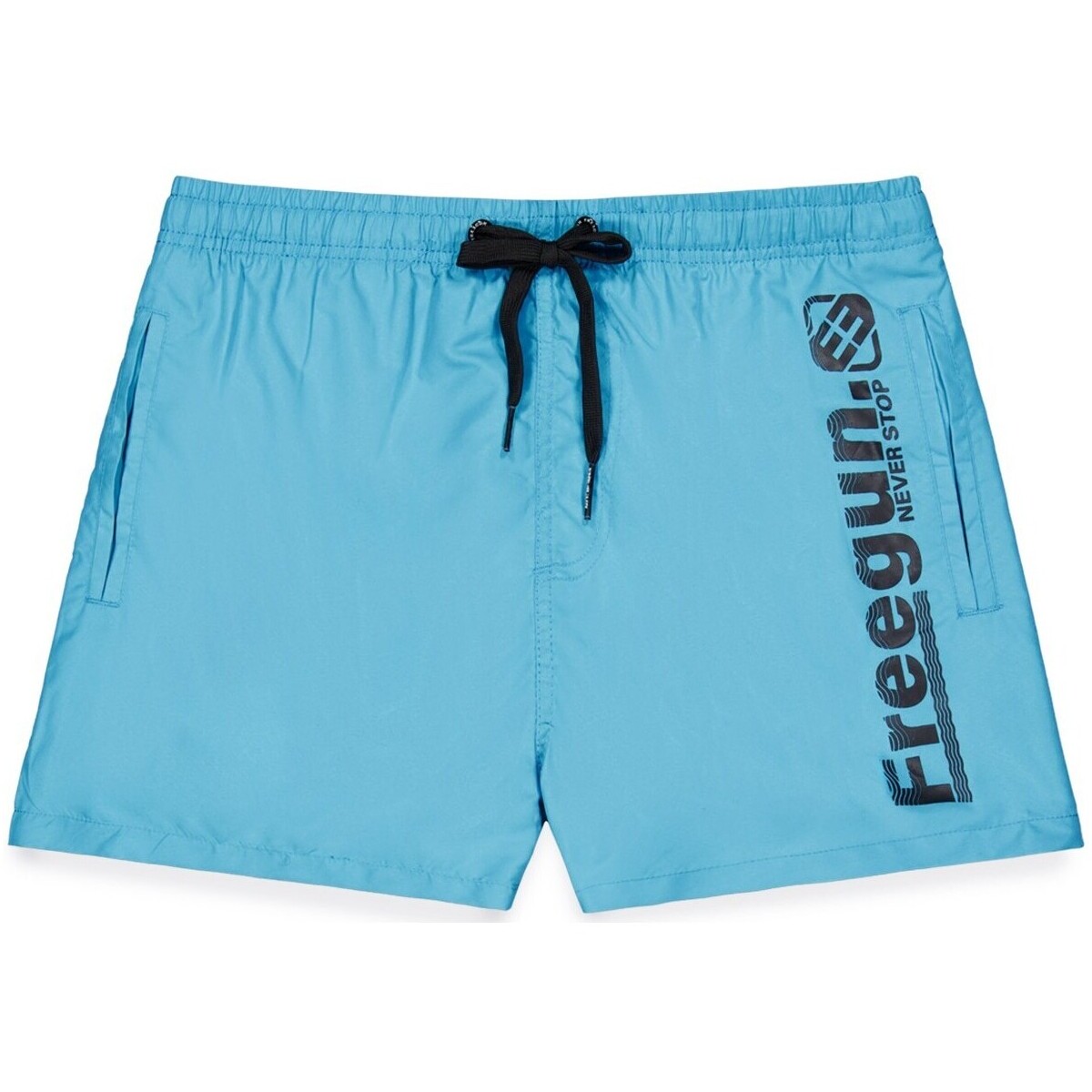 Vêtements Garçon Maillots / Shorts de bain Freegun Boardshort court garçon avec ceinture demi-élastiquée Bleu