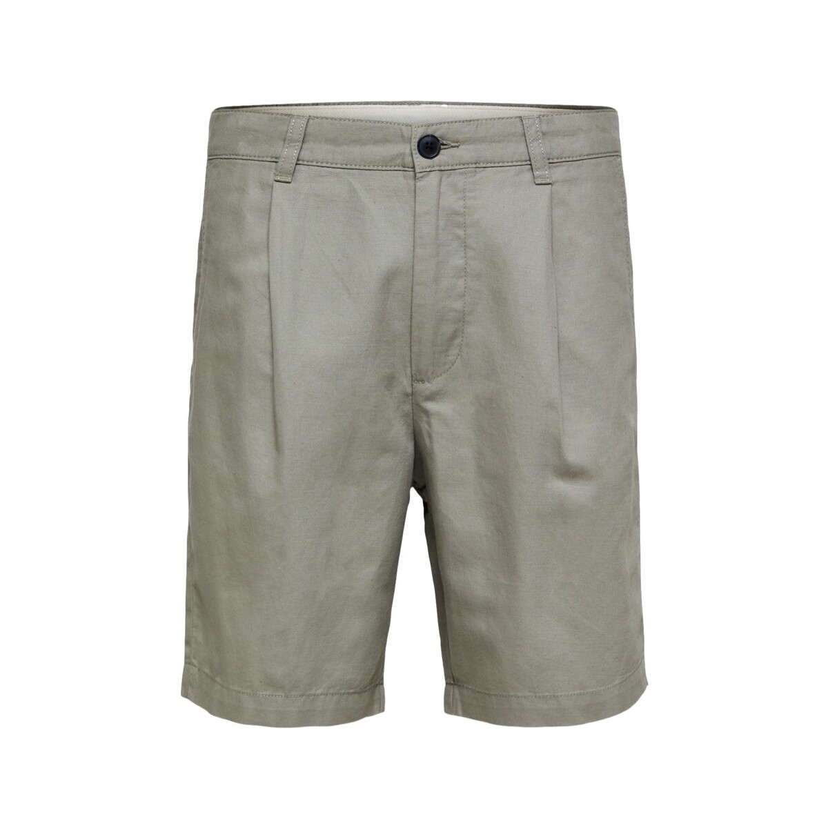 Vêtements Homme Shorts / Bermudas Selected Comfort-Jones Linen - Vetiver Vert