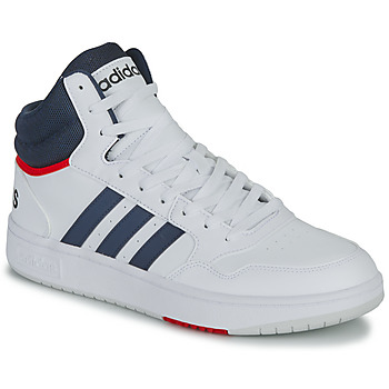 Chaussures Baskets montantes Adidas Sportswear HOOPS 3.0 MID Blanc / Marine / Rouge