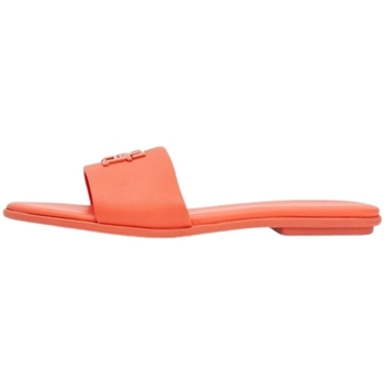 Chaussures Femme Sandales et Nu-pieds Tommy Hilfiger Mules plates femme  Ref 59974 Orange Orange