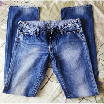 Vêtements Femme ripped-detail Jeans droit Le Temps des Cerises Très beau jean Le Temps des Cerises Bleu