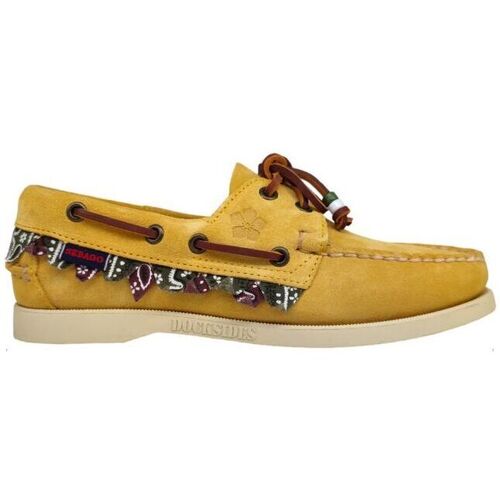 Chaussures Homme Mocassins Sebago Portland Waxy Lea Homme Mineral Yellow Jaune