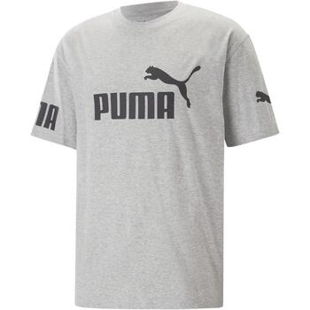 Vêtements Homme Débardeurs / T-shirts sans manche Puma Power Colorblock Gris