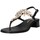 Chaussures Femme Tongs Siano Via Roma 021 flops Femme Noir Noir