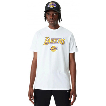 Vêtements Homme T-shirts & Polos New-Era Tee shirt homme Lakers blanc 60357058 Blanc