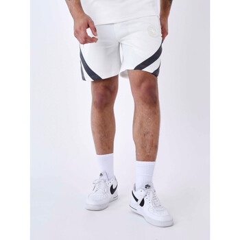 Vêtements Homme striped Shorts / Bermudas Project X Paris Short 2340037 Blanc
