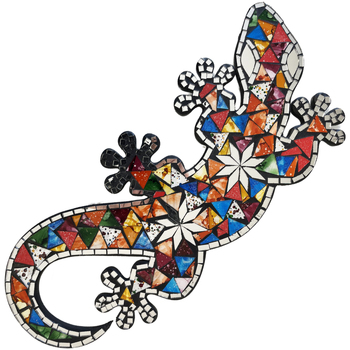 Maison & Déco Tableaux / toiles Tdk Import Décoration murale salamandre 48.5 cm Multicolore