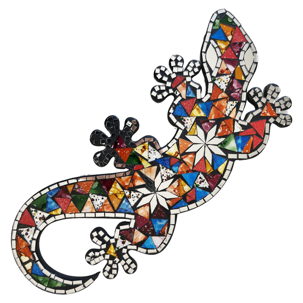 Maison & Déco Tableaux / toiles Tdk Import Décoration murale salamandre 48.5 cm Multicolore