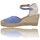Chaussures Femme Sandales et Nu-pieds Fabiolas Alpargatas Handcrafted Sandalias de Esparto o Cáñamo para Mujer de Fabiolas  316800 Bleu