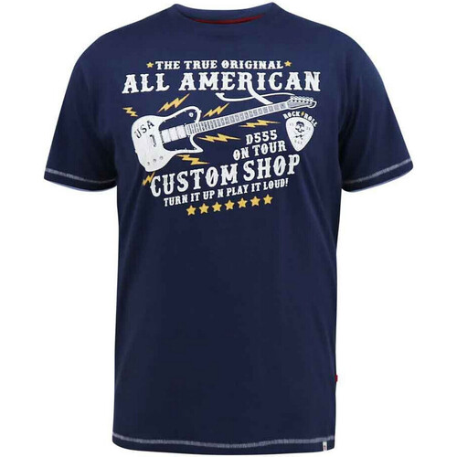 Vêtements T-shirts manches longues Duke Bronte D555 All American Bleu