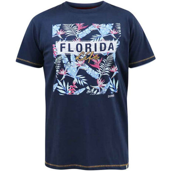 Vêtements T-shirts manches longues Duke Prestwick D555 Florida Bleu