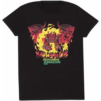 Vêtements T-shirts manches longues Dungeons & Dragons  Noir