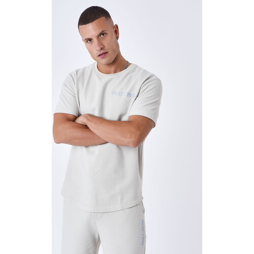 Vêtements Homme Polo button-down Slim Fit Blanc Project X Paris Tee Shirt 2310049 Beige