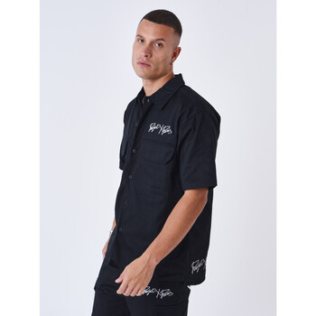 Vêtements Homme Chemises manches courtes Women's Bordeaux Padded Jacket Chemise 2310016 Noir