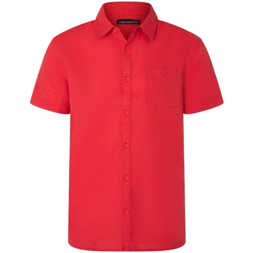 Vêtements Homme Chemises manches longues Timezone Chemise homme  Ref 59959 Rouge Rouge