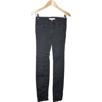 jeans h&m  jean slim femme  34 - t0 - xs bleu 