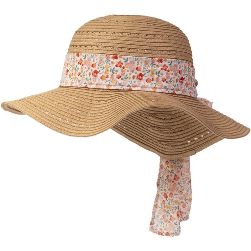 Isotoner Chapeau femme foulard fleurs Beige - Accessoires textile Chapeaux  Femme 18,99 €