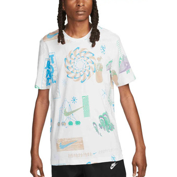 Vêtements Homme T-shirts manches courtes Nike Festival Aop Blanc
