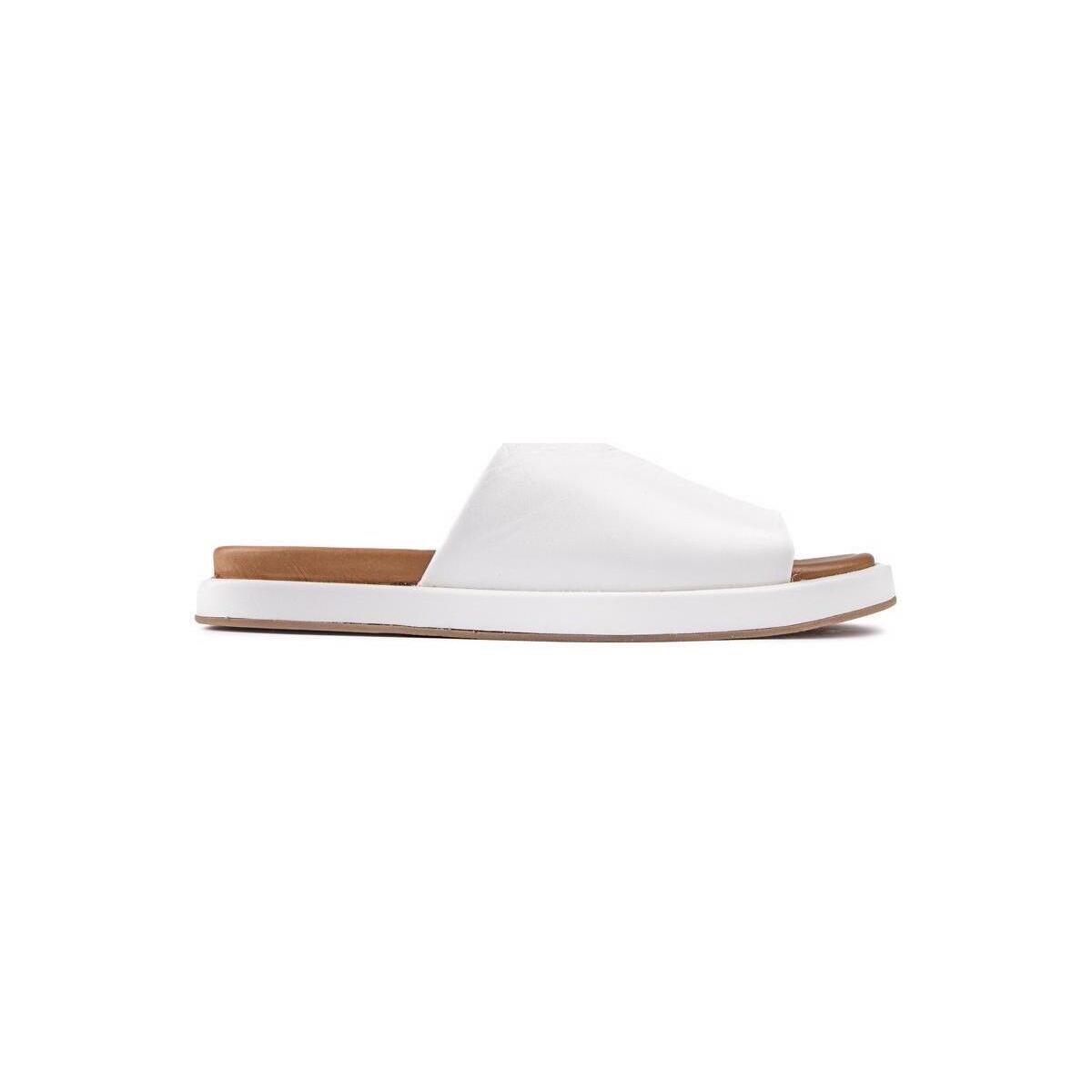 Chaussures Femme Claquettes Sole Nya Slide Diapositives Blanc
