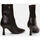 Chaussures Femme Boots Bata Bottines pour femme pointues avec talon Noir