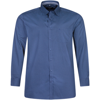 Vêtements Homme Chemises manches longues Casa Moda Chemise coton Bleu