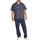 Vêtements Homme Chemises manches courtes North 56°4 Chemise coton droite Bleu