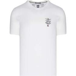 Vêtements men Débardeurs / T-shirts sans manche Aeronautica Militare 231TS2062J592 73062 OFF WHITE Blanc