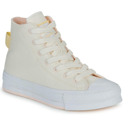 Chaussures Fille Baskets montantes Converse Lupe CHUCK TAYLOR ALL STAR EVA LIFT Ecru