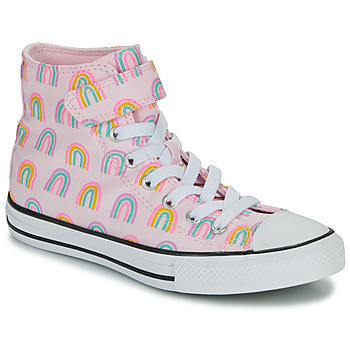Chaussures Fille Baskets montantes Converse CHUCK TAYLOR ALL STAR EASY ON RAINBOWS Rose / Multicolore