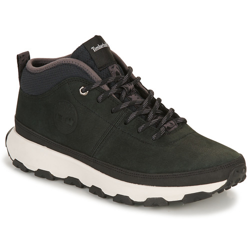 Chaussures Homme Baskets basses jacquard Timberland WINSOR TRAIL MID LEATHER Noir