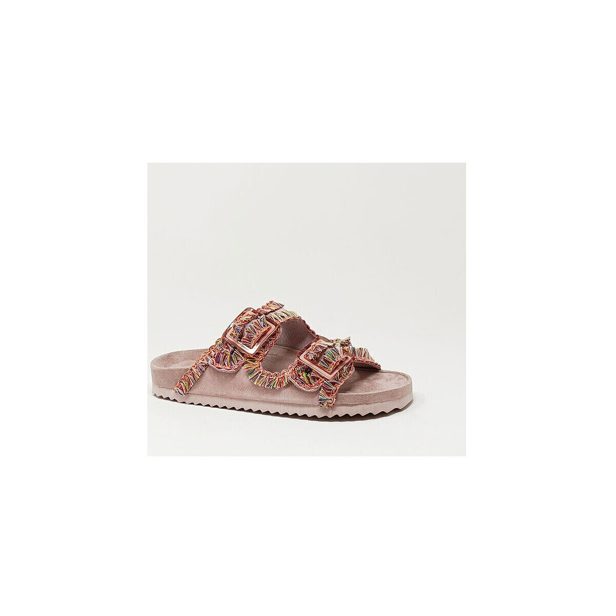 Chaussures Baskets mode Colors of California SANDALE SUEDE ROSE Rose