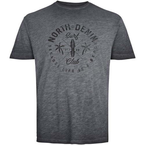 Vêtements Homme T-shirts Lagerfeld & Polos North 56°4 T-shirt coton col rond Gris
