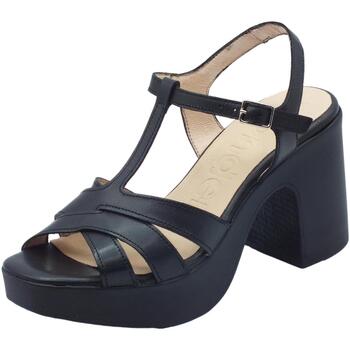 Chaussures Femme Sandales et Nu-pieds Wonders L-1024 Iseo Noir