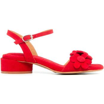Chaussures Femme Sandales et Nu-pieds Audley 21944-ORLY-SUEDE-PASION-RED Rouge