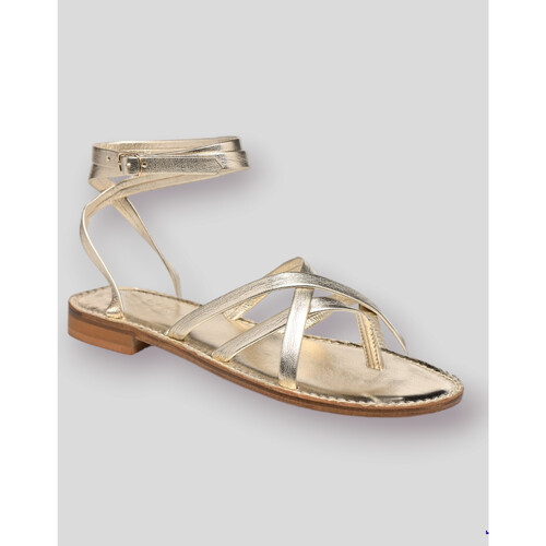Chaussures Femme Sandales et Nu-pieds Semerdjian - Sandales Petra Dorées Doré