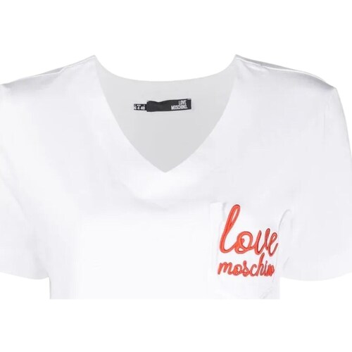 Vêtements Femme Franges / Pompons Love Moschino W4H9101M3876 Blanc