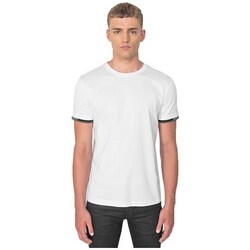 Vêtements Homme T-shirts manches courtes Antony Morato MMKS018371000 Blanc, Noir