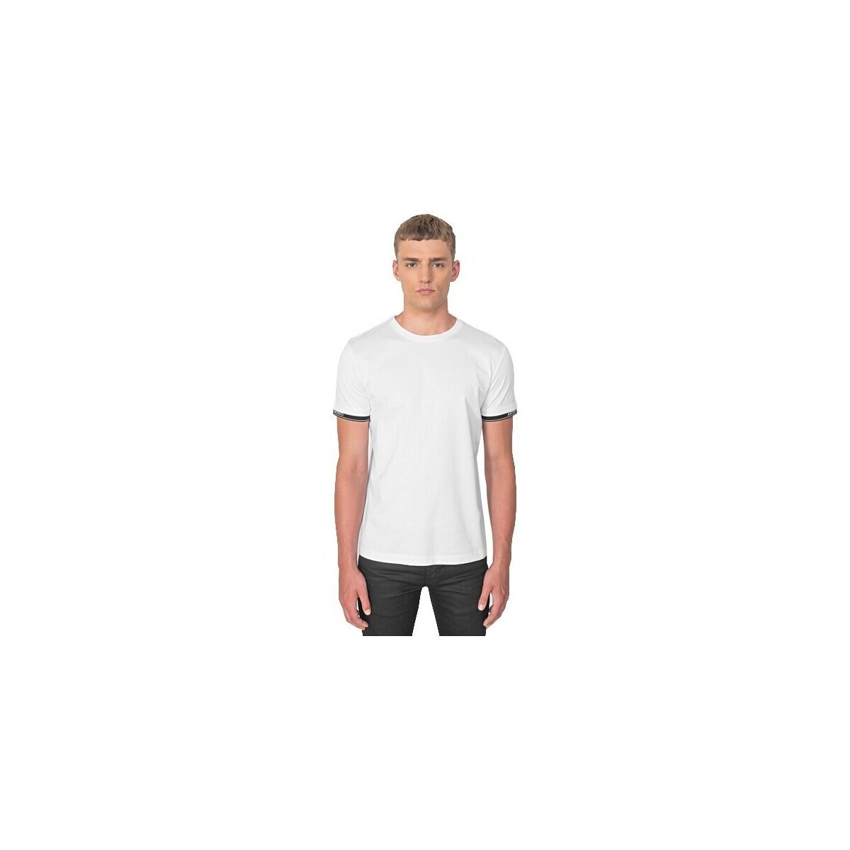 Vêtements Homme T-shirts manches courtes Antony Morato MMKS018371000 Blanc, Noir