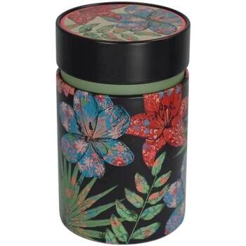 Vases / caches pots dintérieur Paniers / boites et corbeilles Eigenart Petite boite Rustic Flower pour le thé Contenance 150 gr Noir