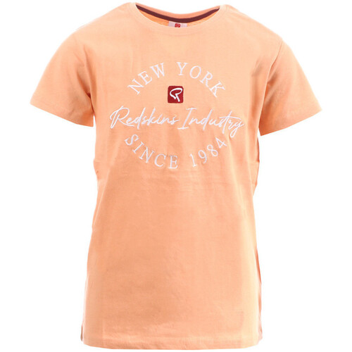 Vêtements Garçon feather necklace logo T-shirt Redskins RDS-2014-JR Orange