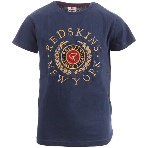 Vêtements Garçon feather necklace logo T-shirt Redskins RDS-2014-JR Bleu