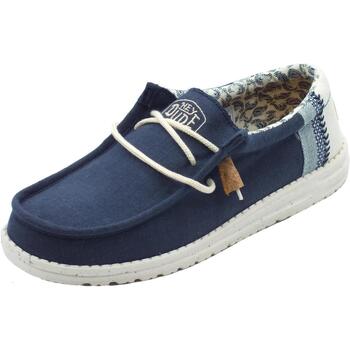 Chaussures Homme Toutes les chaussures Hey Dude 40015-410 Wally Break Stitch Bleu