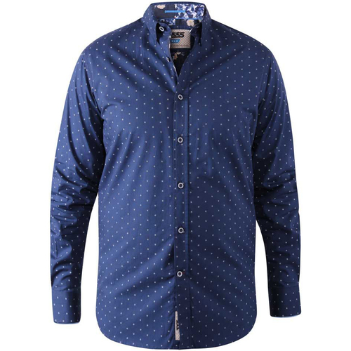 Vêtements Homme Chemises manches longues Duke Chemise coton cintrée CHILTON Bleu