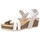 Chaussures Femme Sandales et Nu-pieds Interbios 5802 CRAZY NAPA GRIS/BLANCO Mujer Gris Gris