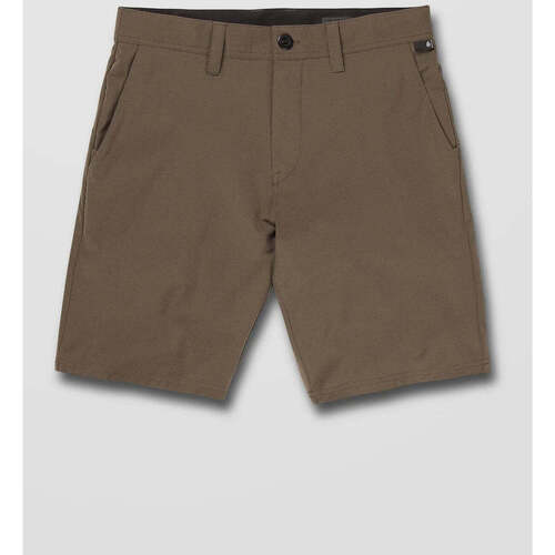 Vêtements Homme Plisse Shorts / Bermudas Volcom Frickin Cross Shred Plisse Shorts 20 Tarmac Brown Marron