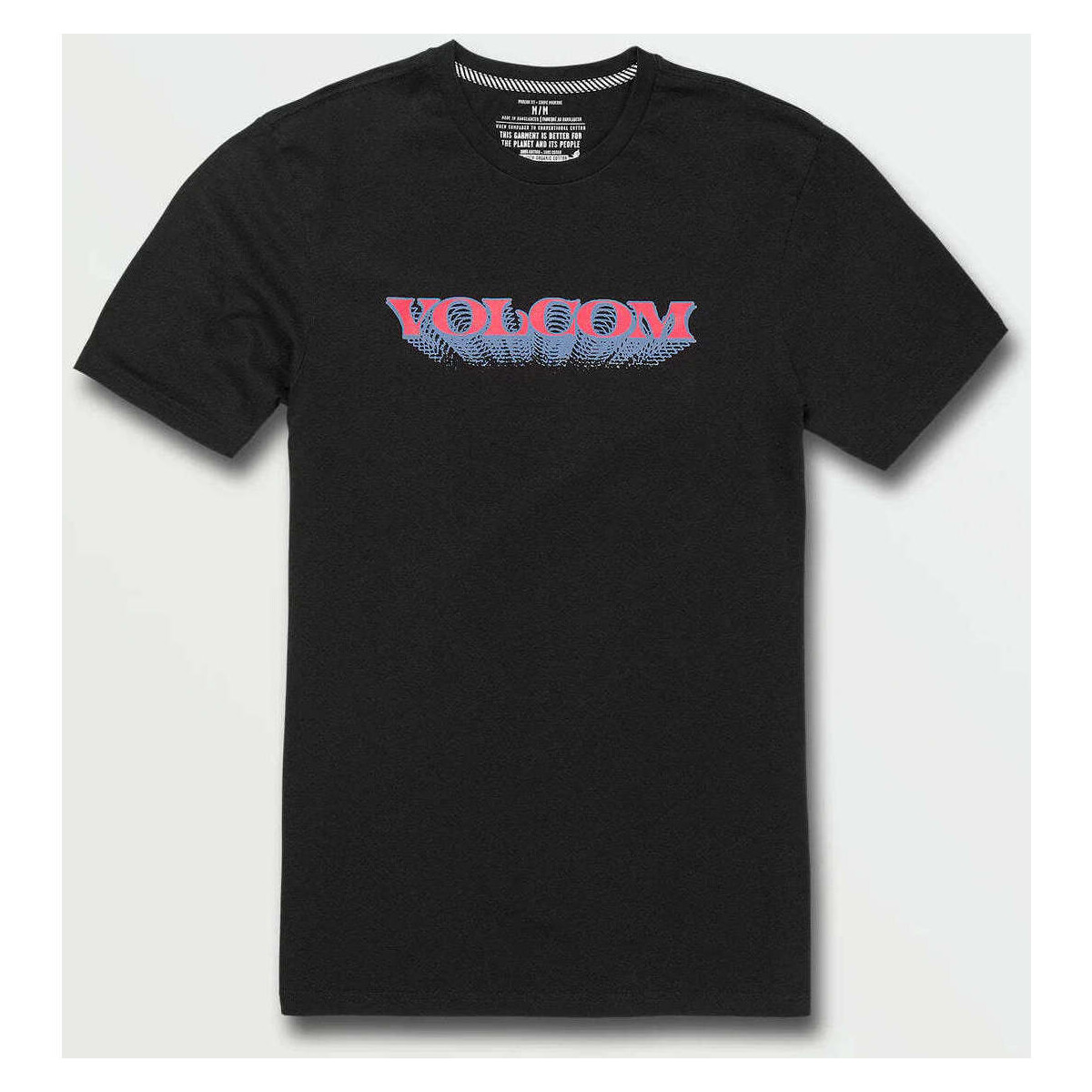 Vêtements Homme T-shirts manches courtes Volcom Camiseta  Holograph Black Noir